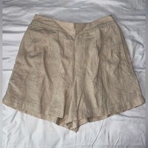 Madewell Natural Linen Shorts